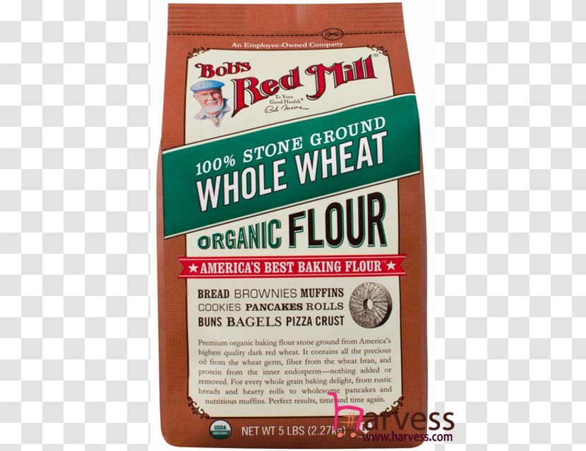 Organic Food Whole-wheat Flour Bob's Red Mill Whole Grain - Wholewheat Transparent PNG