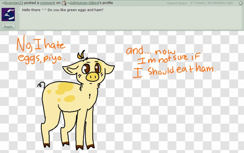 Cattle DeviantArt Human Behavior Yellow Deer - Nose - Pig Love Transparent PNG