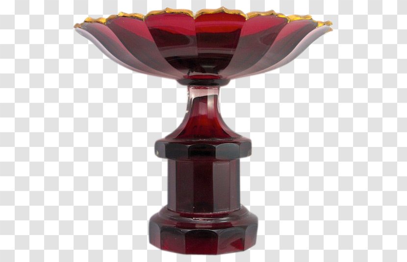 Antique Red Maroon Glass Centrepiece - Color Transparent PNG