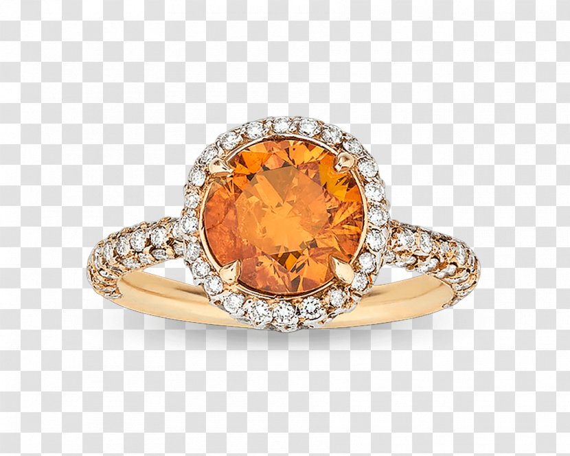Jewellery Ring Orange Diamond Color Carat Transparent PNG