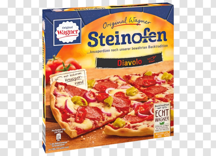 Pizza Tarte Flambée Mozzarella Nestlé Wagner Salami - Tomato Transparent PNG