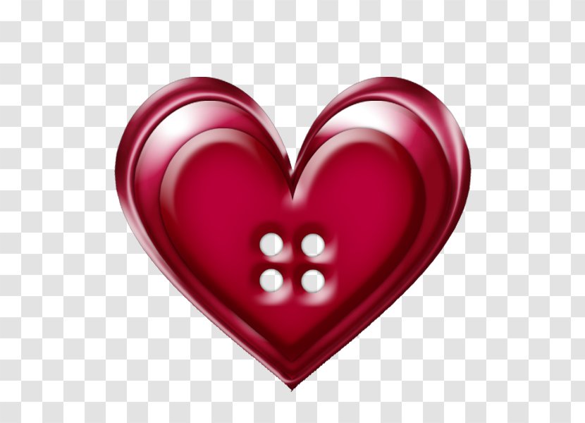 Button Clip Art - Heart - Heart-shaped Buttons Transparent PNG