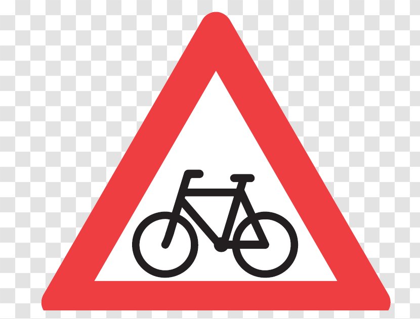 Warning Sign Traffic Cycling Road Bicycle - Signage Transparent PNG