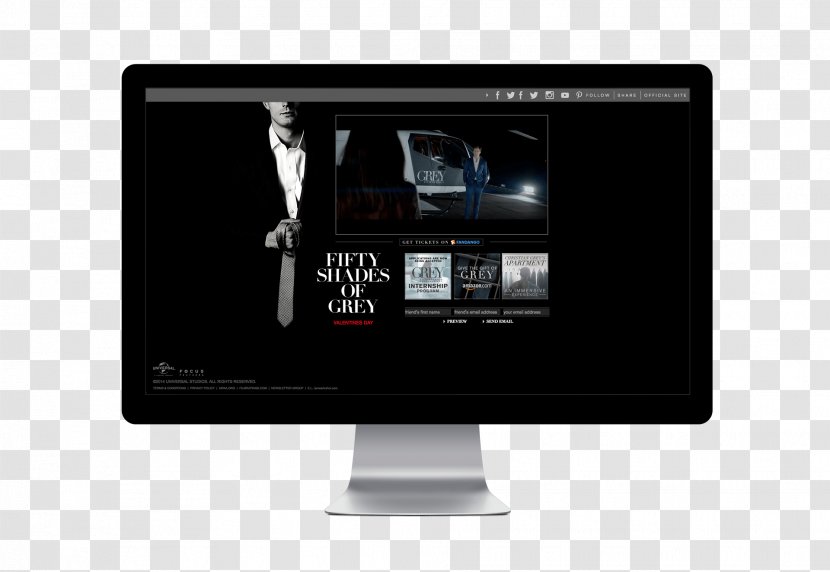 Computer Monitors Fifty Shades Display Advertising Poster - Brand - 50 Of Grey Transparent PNG