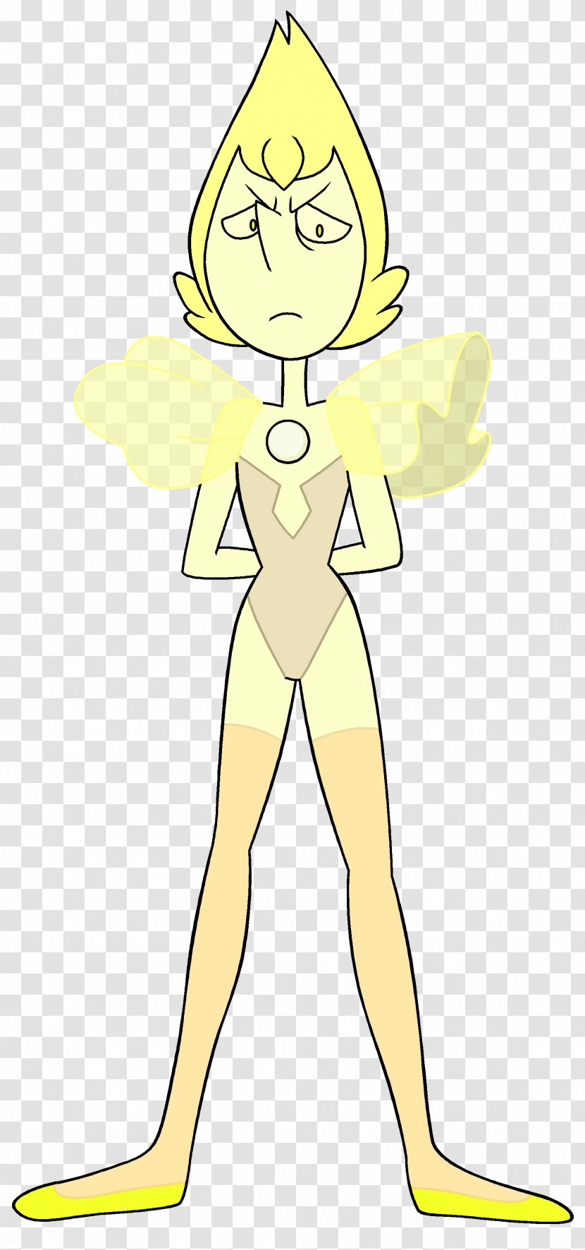 Pearl Steven Universe Gemstone Diamond Peridot - Heart - Yellow Dancer Transparent PNG