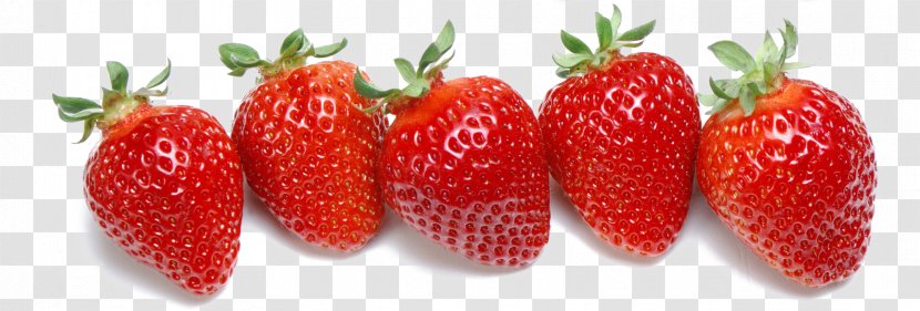 Juice Organic Food Strawberry Fruit - In A Row Transparent PNG