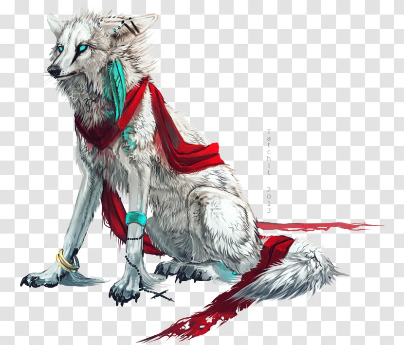 Dog Drawing Coyote Arctic Wolf Fox - Wolfdog Transparent PNG