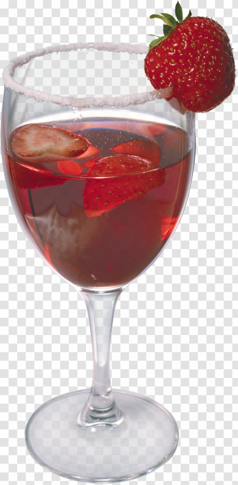 Cocktail Wine Glass Kir Bay Breeze - Frutti Di Bosco Transparent PNG