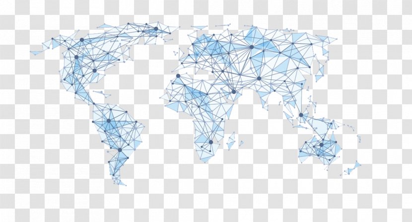 World Map Polygon Illustration - Low Buckle Creative HD Free Transparent PNG