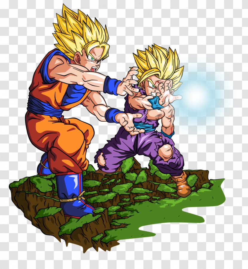 Gohan Goku Trunks Vegeta Majin Buu Transparent PNG