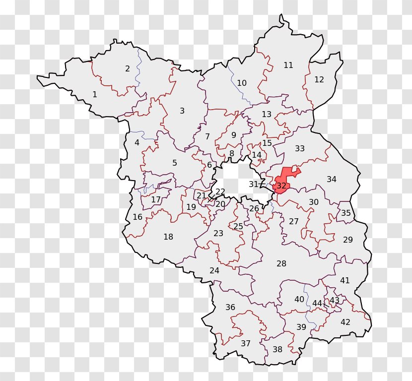 Frankfurt Cottbus Potsdam Havelland Mühlberg, Brandenburg - Electoral District - Map Transparent PNG