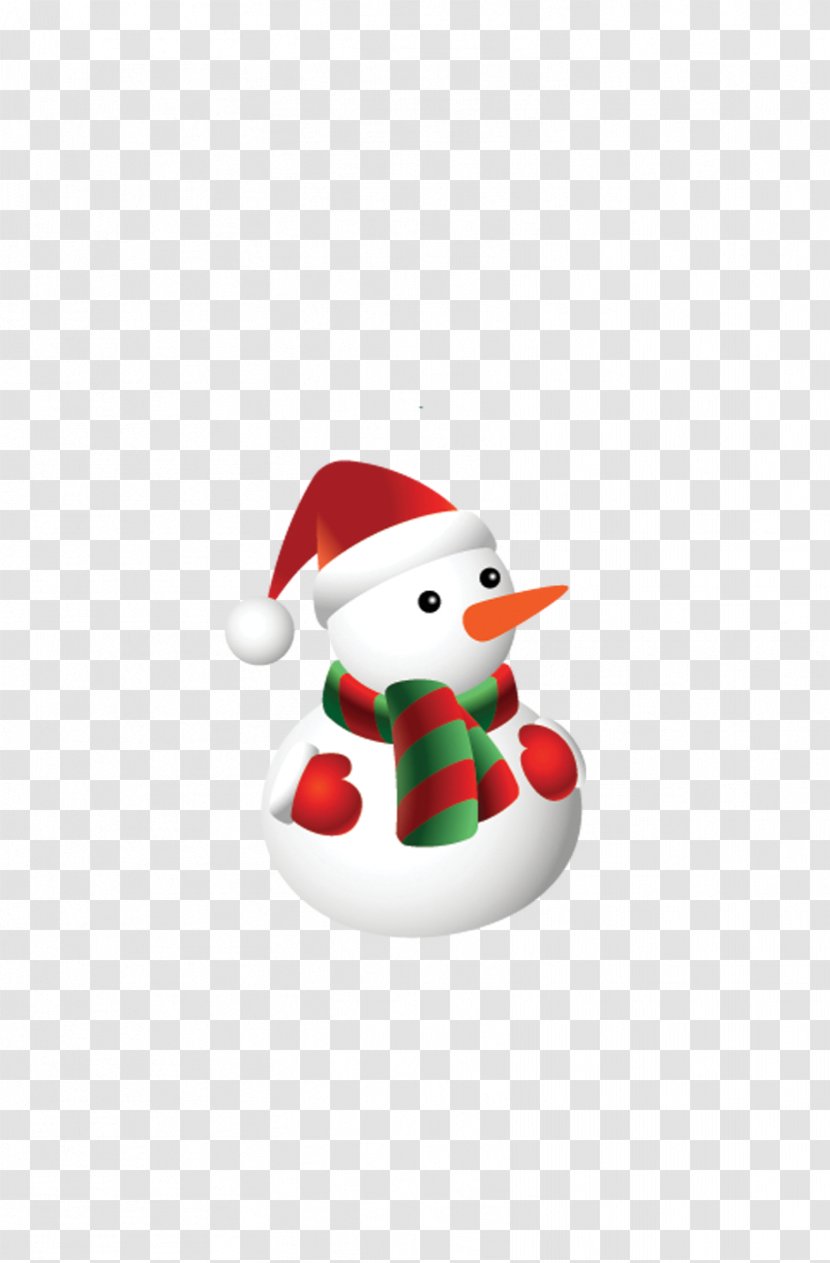 Cartoon Animation Snowman Illustration - Scarf - White Transparent PNG