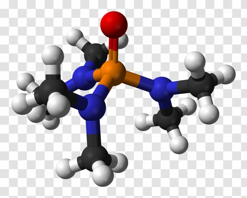 Hexamethylphosphoramide DMPU Molecule Triphenylphosphine Oxide - Ballandstick Model Transparent PNG