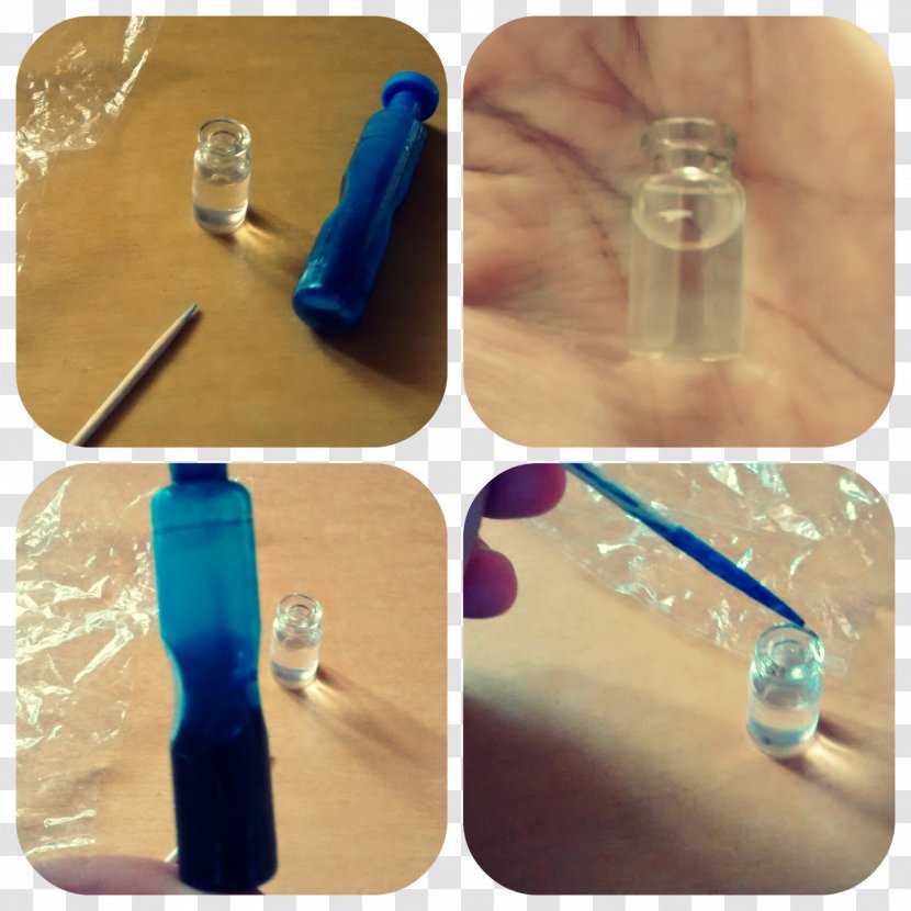 Glass Bottle Plastic Cobalt Blue - Drinkware Transparent PNG