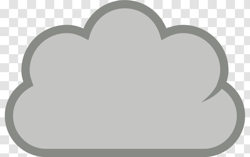 Cloud Grey Fog Clip Art - Heart Transparent PNG