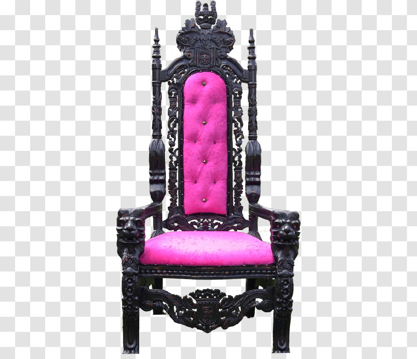 Throne Morris Chair Coronation Recliner - Pink Transparent PNG