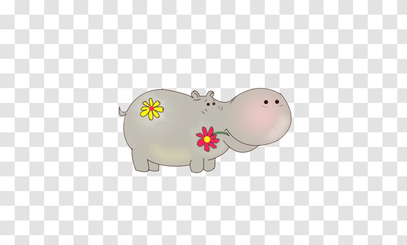 Hippopotamus Pig Snout Clip Art - Mammal Transparent PNG