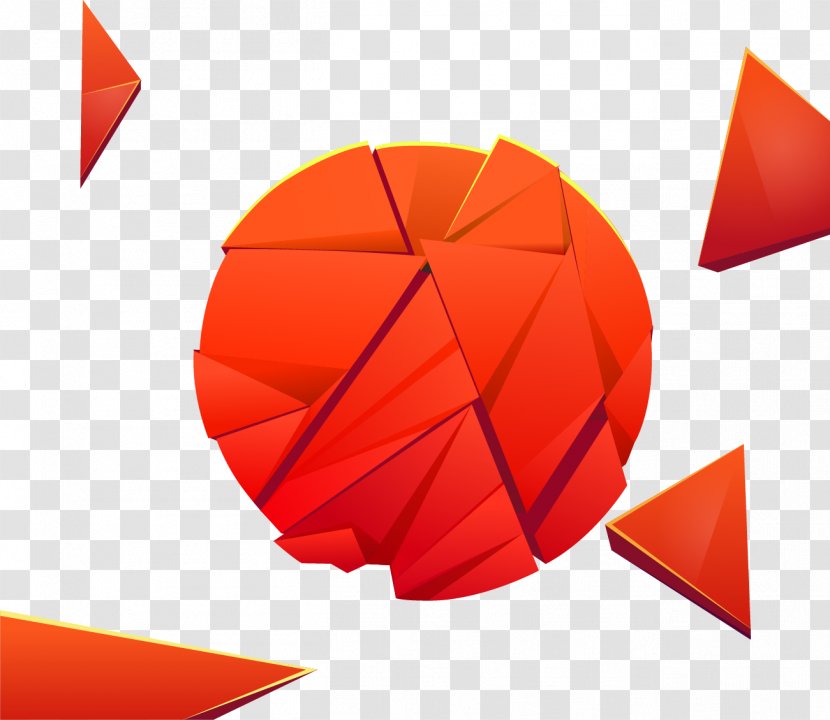 Ball Orange - Vector Painted Transparent PNG