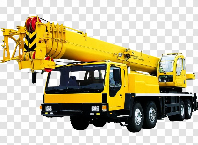 Mobile Crane Clip Art - Trailer Truck - Cranehd Transparent PNG