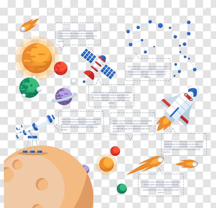 Euclidean Vector Outer Space Exploration - Plastic Transparent PNG