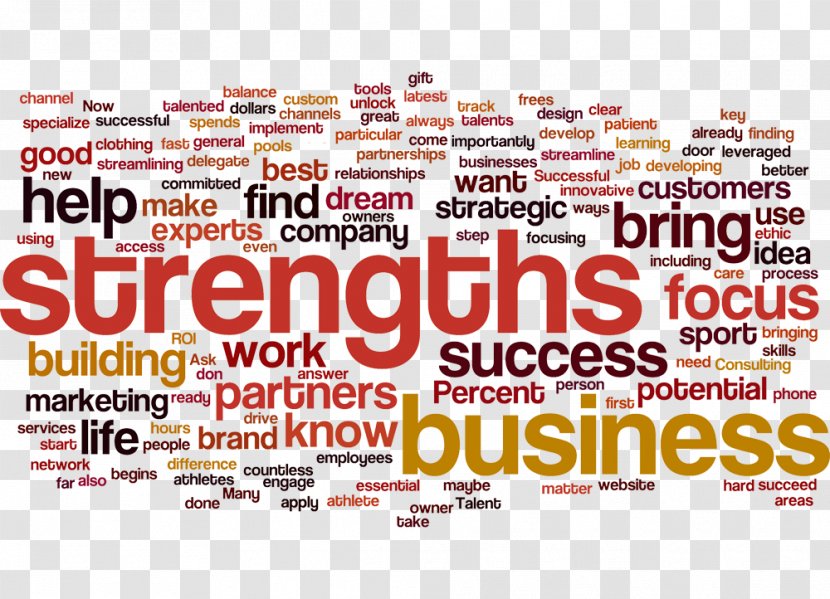 Tag Cloud Business Mahjong Share Disease - Strengths Transparent PNG