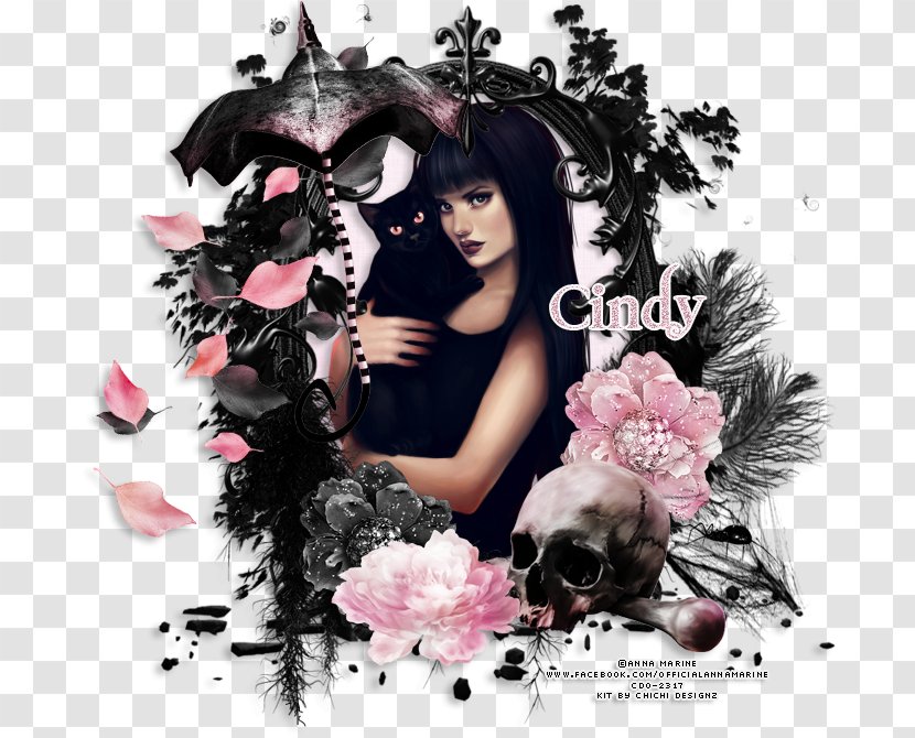 Poster Album Cover Black Hair Photomontage - Anna Liwanag Transparent PNG