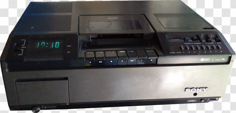 Betamax VHS VCRs Wikipedia Video Cassette Recording - Printer - Sony Transparent PNG