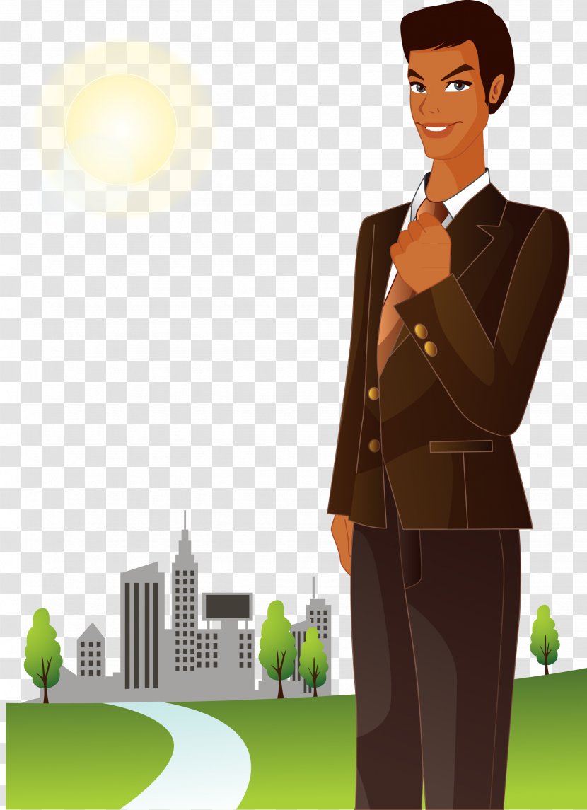 Download Cartoon - Formal Wear - Vector Business Man Transparent PNG