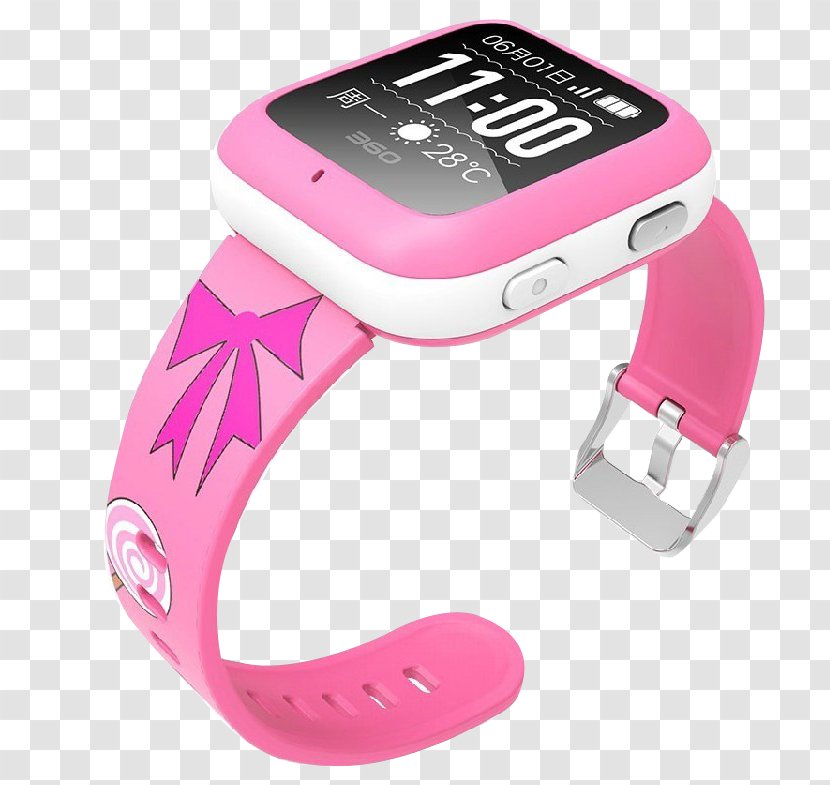 Smartwatch Wearable Computer Child Technology - Pink Cushions Watches Transparent PNG