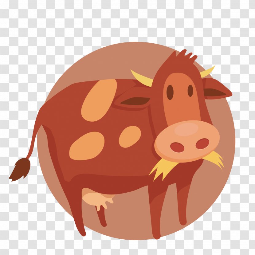 Agriculture Animal Husbandry Livestock Farm - Product - Vector Cow Transparent PNG