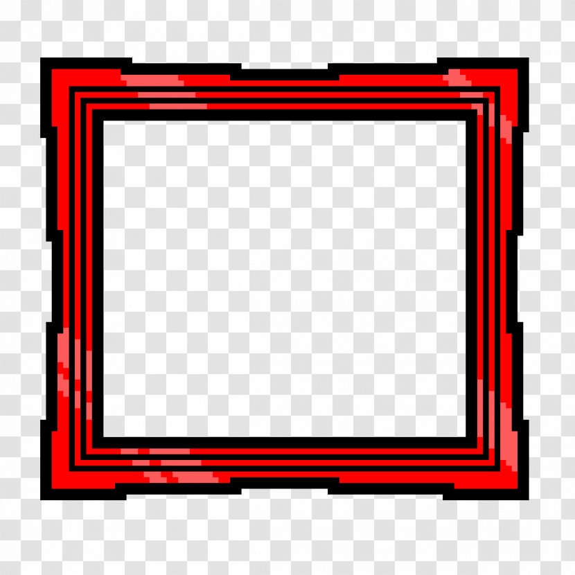 Image Picture Frames Pixel Castle Drawing Sprite - Rectangle - Red Frame Tabletop Game Transparent PNG