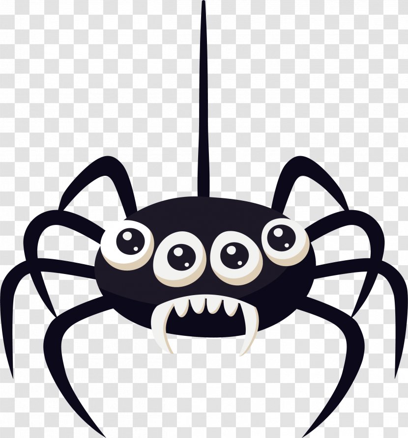 Spider Eye Euclidean Vector - Membrane Winged Insect - Four Eyes Of Spiders Transparent PNG