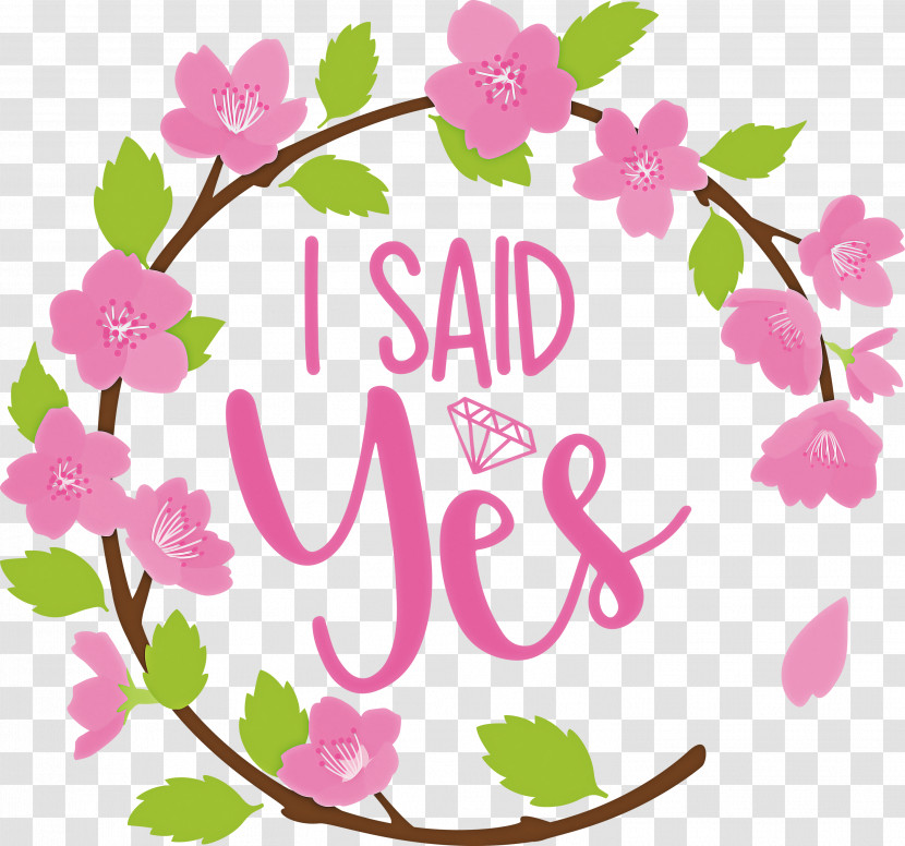 I Said Yes She Said Yes Wedding Transparent PNG