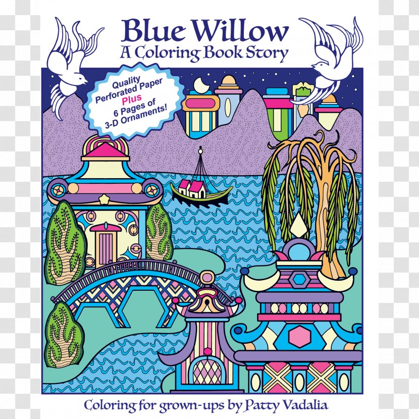 Blue Willow - Coloring Book - A Story PatternBook Transparent PNG