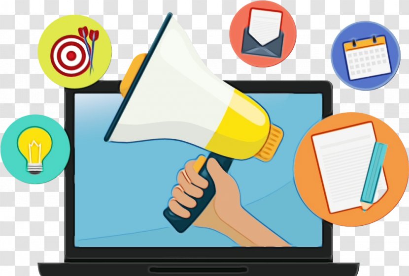 Digital Marketing Background - Online Advertising - Sharing Sign Transparent PNG