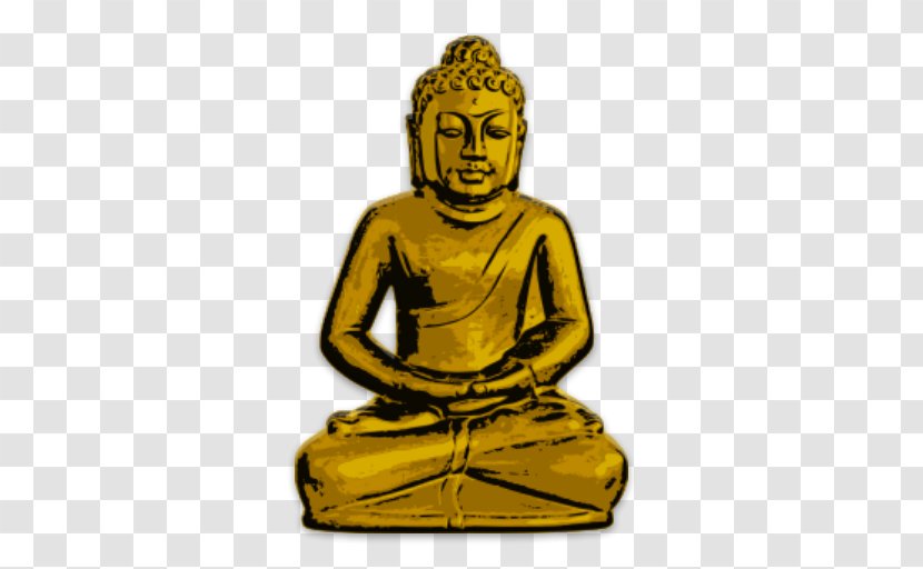 Gautama Buddha Golden Buddhism Buddhist Meditation Clip Art - Sitting - Fire Transparent PNG