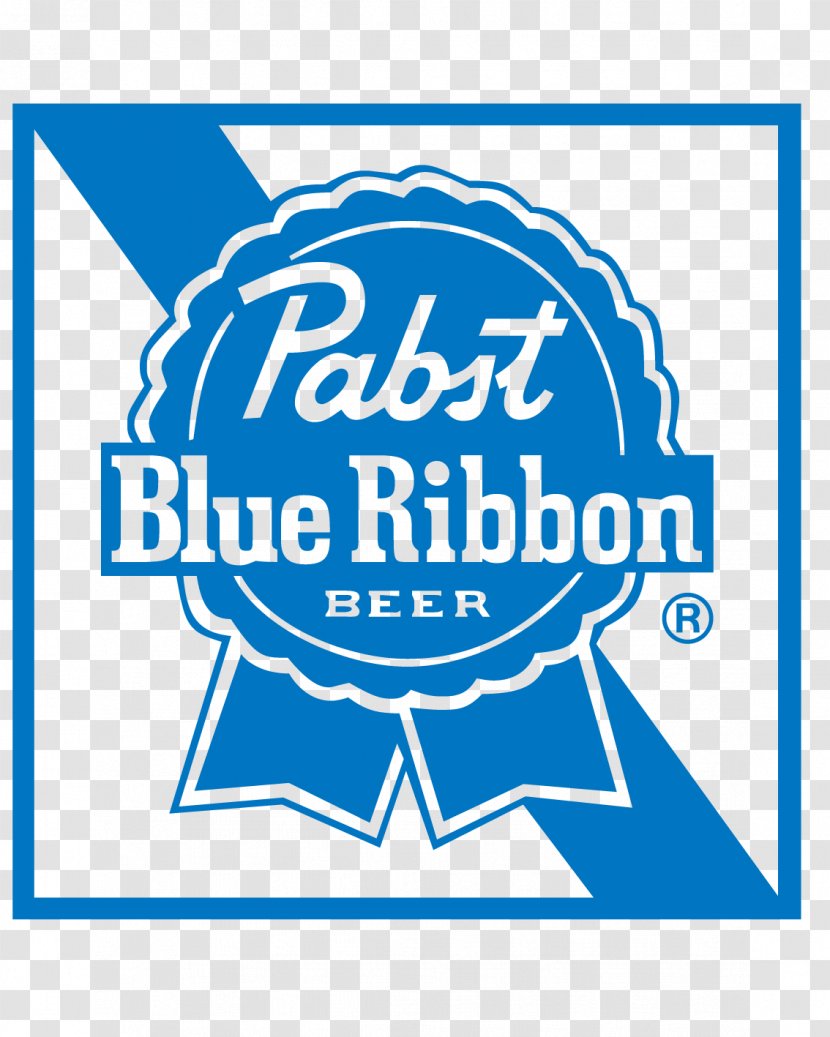 Pabst Blue Ribbon Beer Brewing Company Logo - Rectangle - Sign Vector Transparent PNG