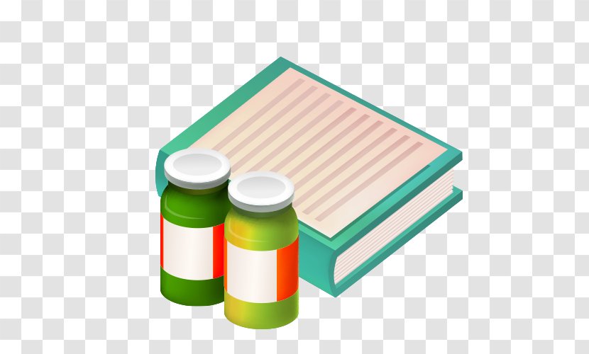 Medicine Cartoon Icon - Table - Pills And Books Transparent PNG