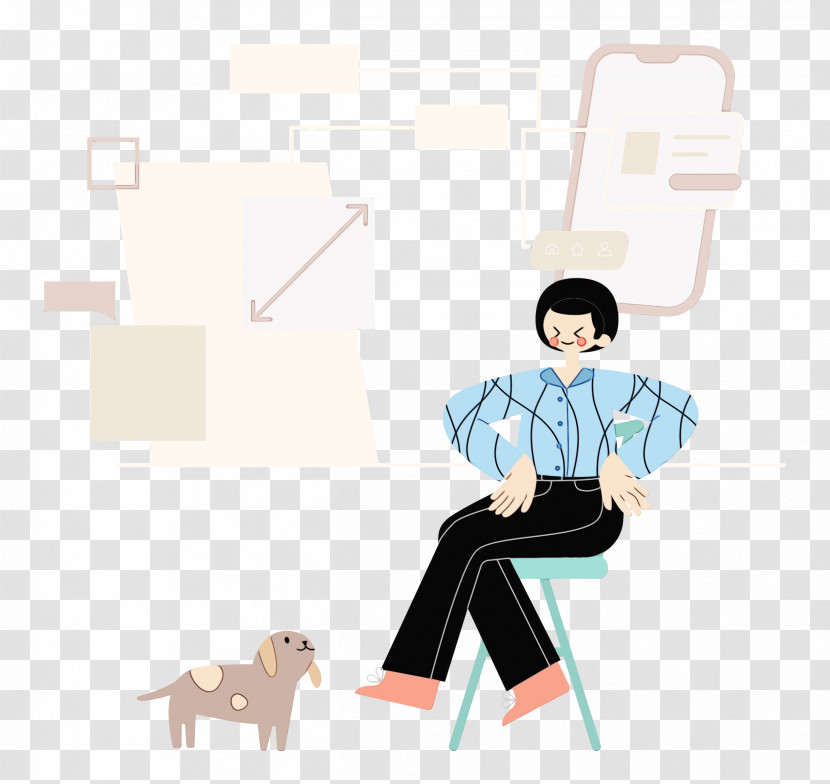 Cartoon Pattern Sitting Shoe Gentleman Transparent PNG