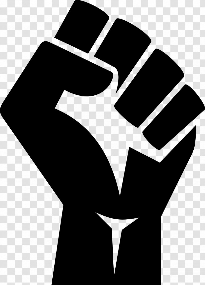 Raised Fist Black Power T-shirt Clip Art - Of Hard Work Transparent PNG