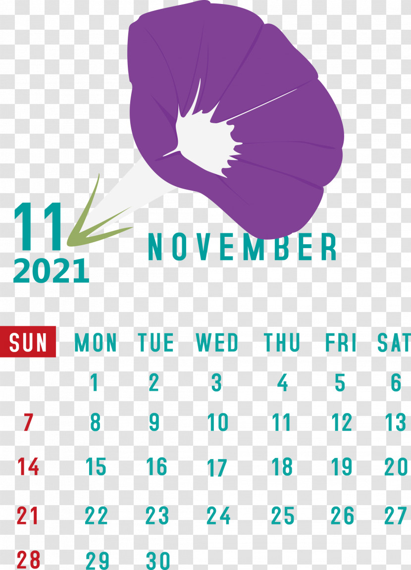 November 2021 Calendar November 2021 Printable Calendar Transparent PNG