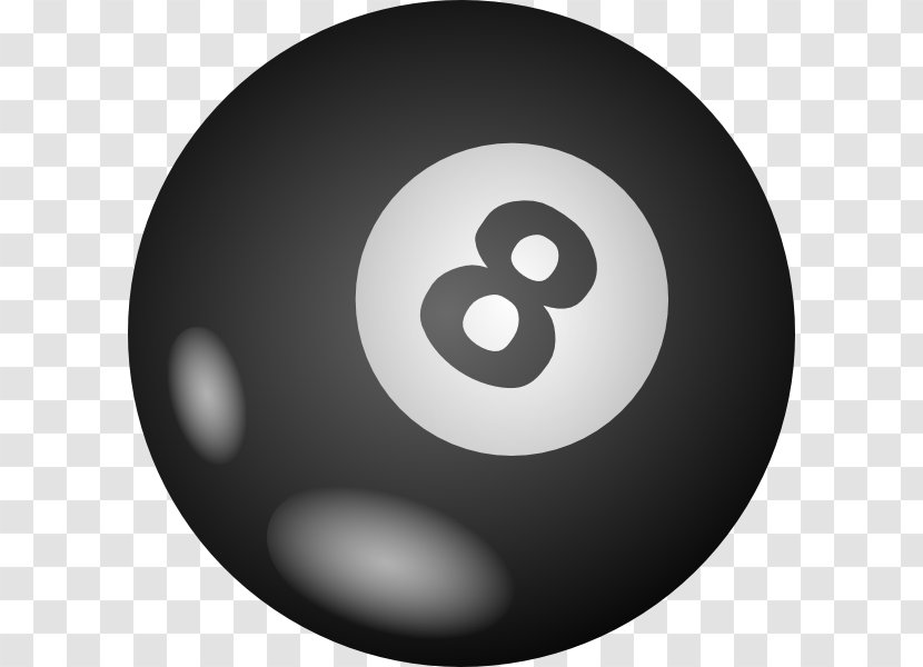 Magic 8-Ball Billiards Eight-ball Pool Billiard Balls - Silhouette Transparent PNG
