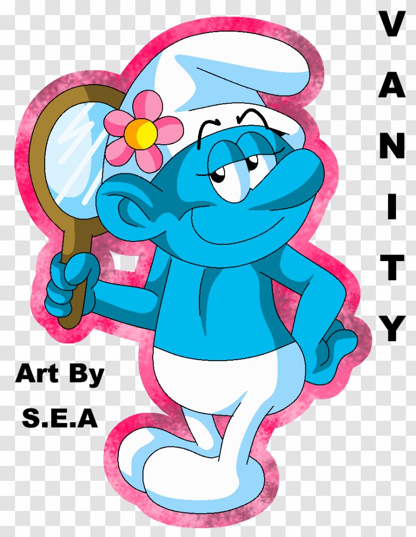Vanity Smurf Smurfette The Smurfs Image Comics - Watercolor - Lazy Transparent PNG