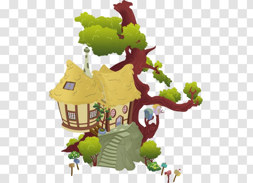 Derpy Hooves Manor House Pony Tree - Equestria Transparent PNG