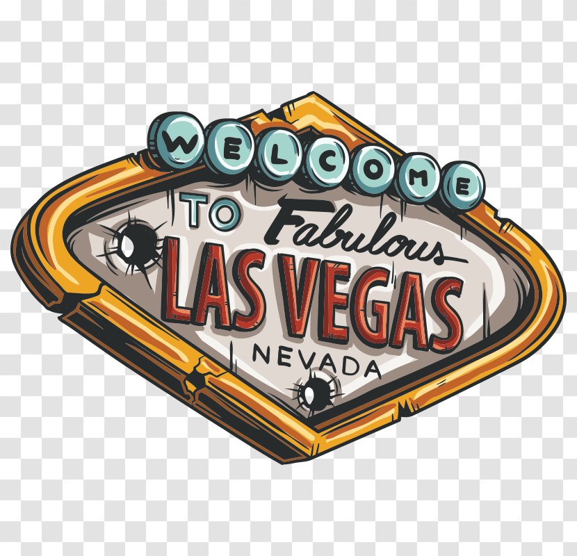 Welcome To Fabulous Las Vegas Sign Decal Sticker Vehicle License Plates Transparent PNG