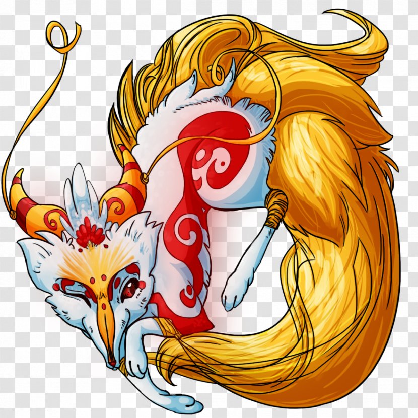 Clip Art Illustration Organism Legendary Creature - Kitsune Wallpaper Hd Transparent PNG