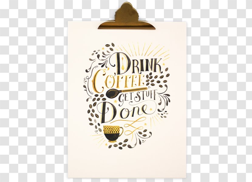 Calligraphy Brand Font - Drink Poster Transparent PNG