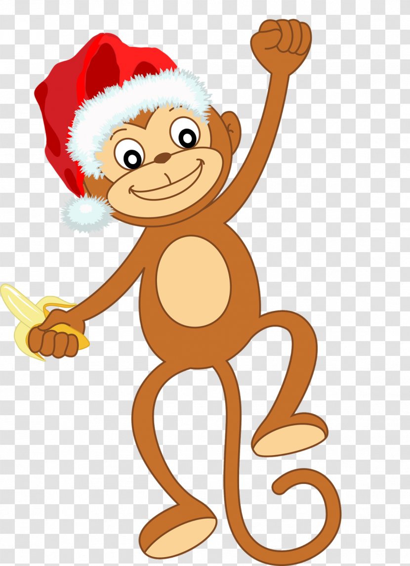 Monkey Clip Art - Fictional Character Transparent PNG