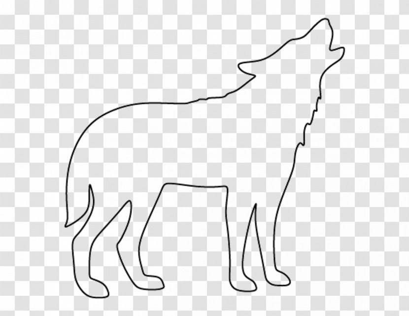 Drawing Dog Arctic Wolf Clip Art - Joint - Animal Silhouettes Transparent PNG