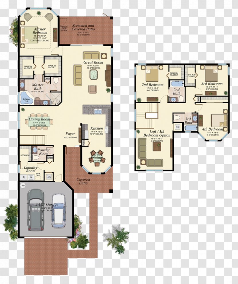 Floor Plan House Great Room - Property Transparent PNG